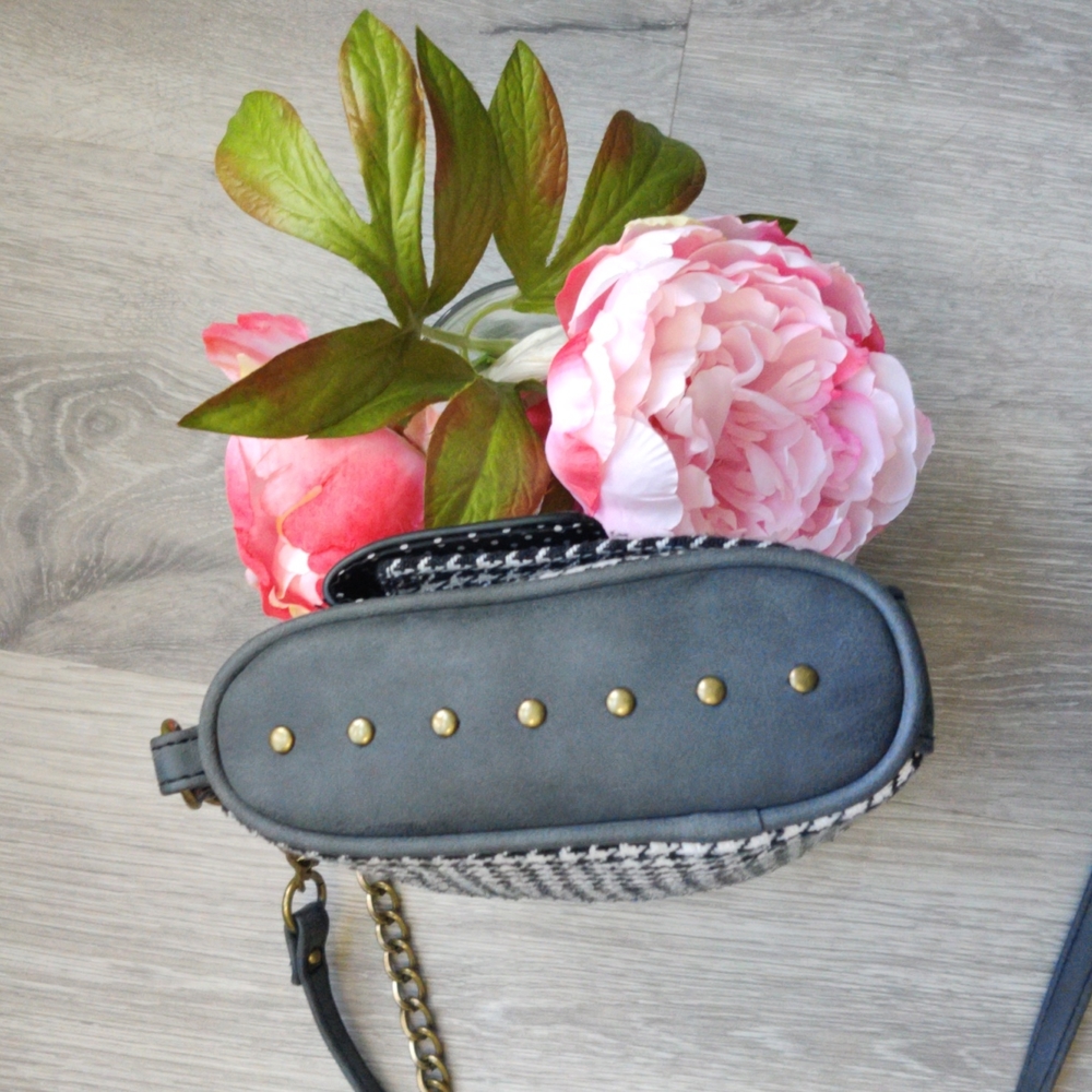 DONATED NWOT Hounds Tooth/Polk-a-dot Crossbody bag - Picture 3 of 9